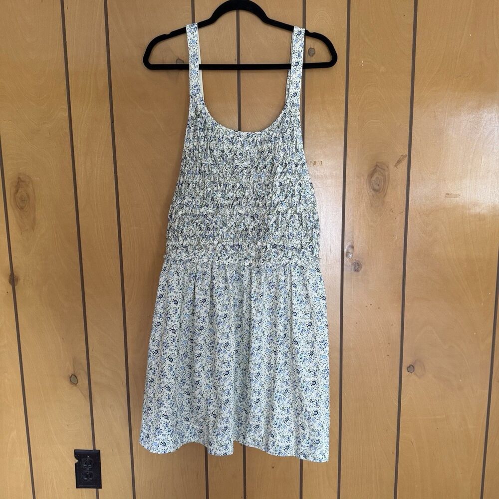 NWT Free People Cotton Petunia Mini Dress Women's Tea Combo L $128 Boho Floral - Picture 8 of 16